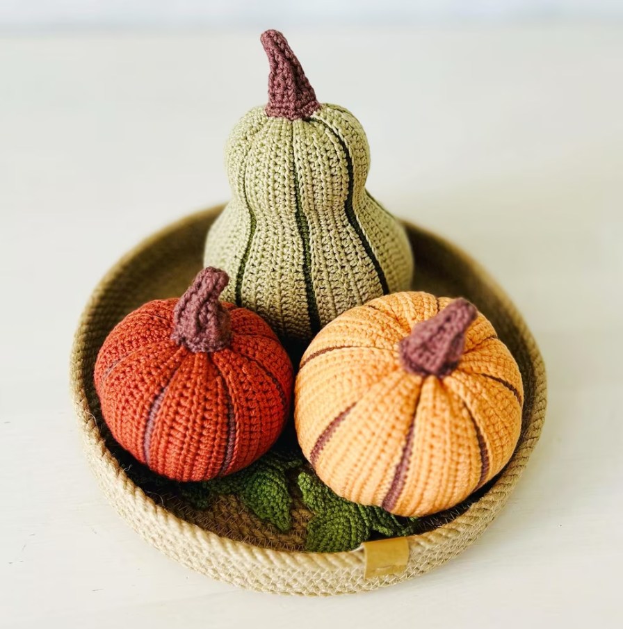 Crochet pumpkin PATTERN 3 sizes