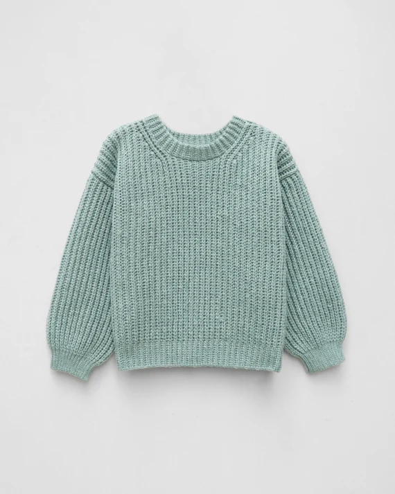 Crochet Ribbed Crewneck Sweater Pattern: Easy Pullover Pattern