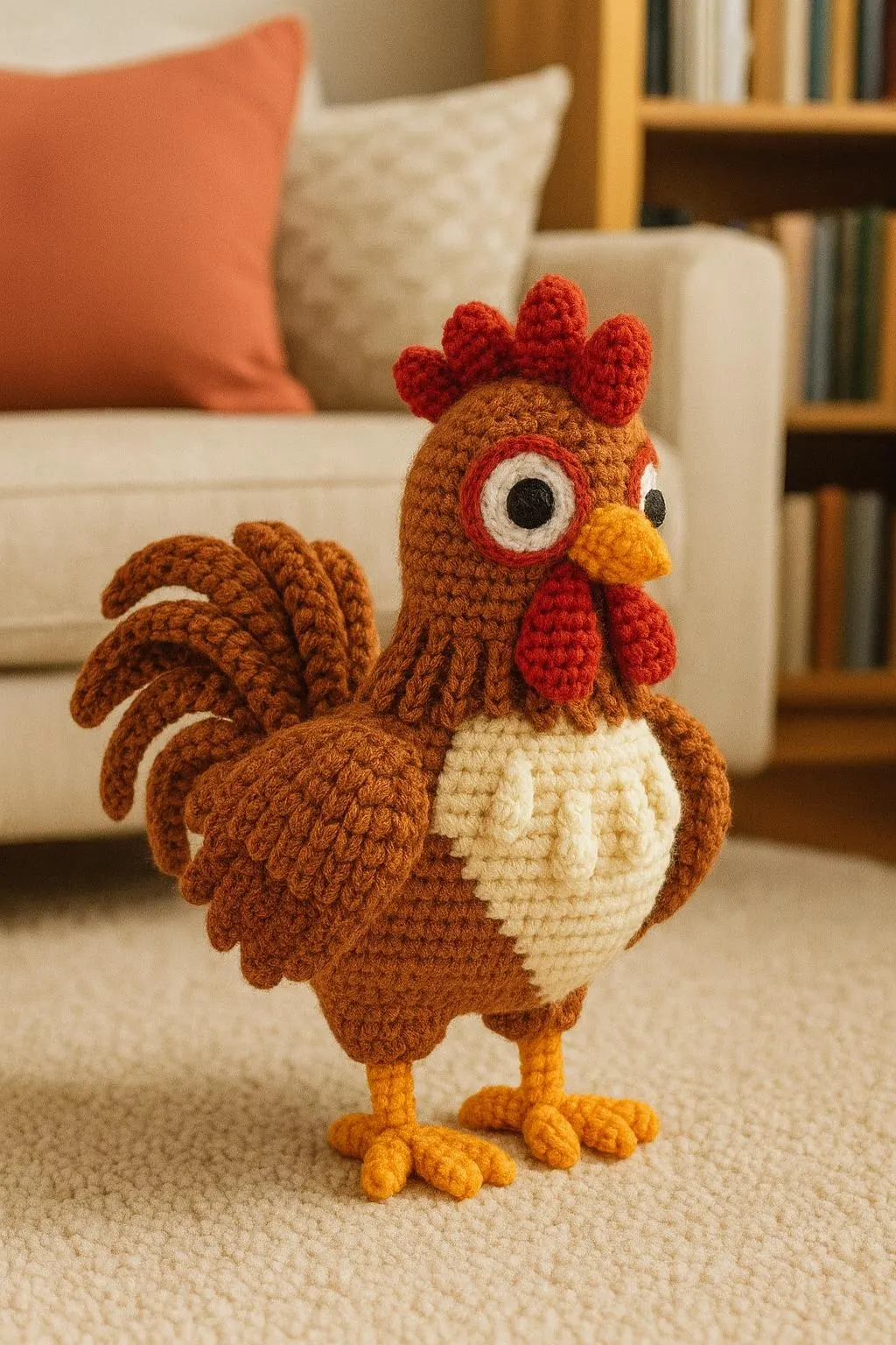 Crochet Rooster Amigurumi Pattern