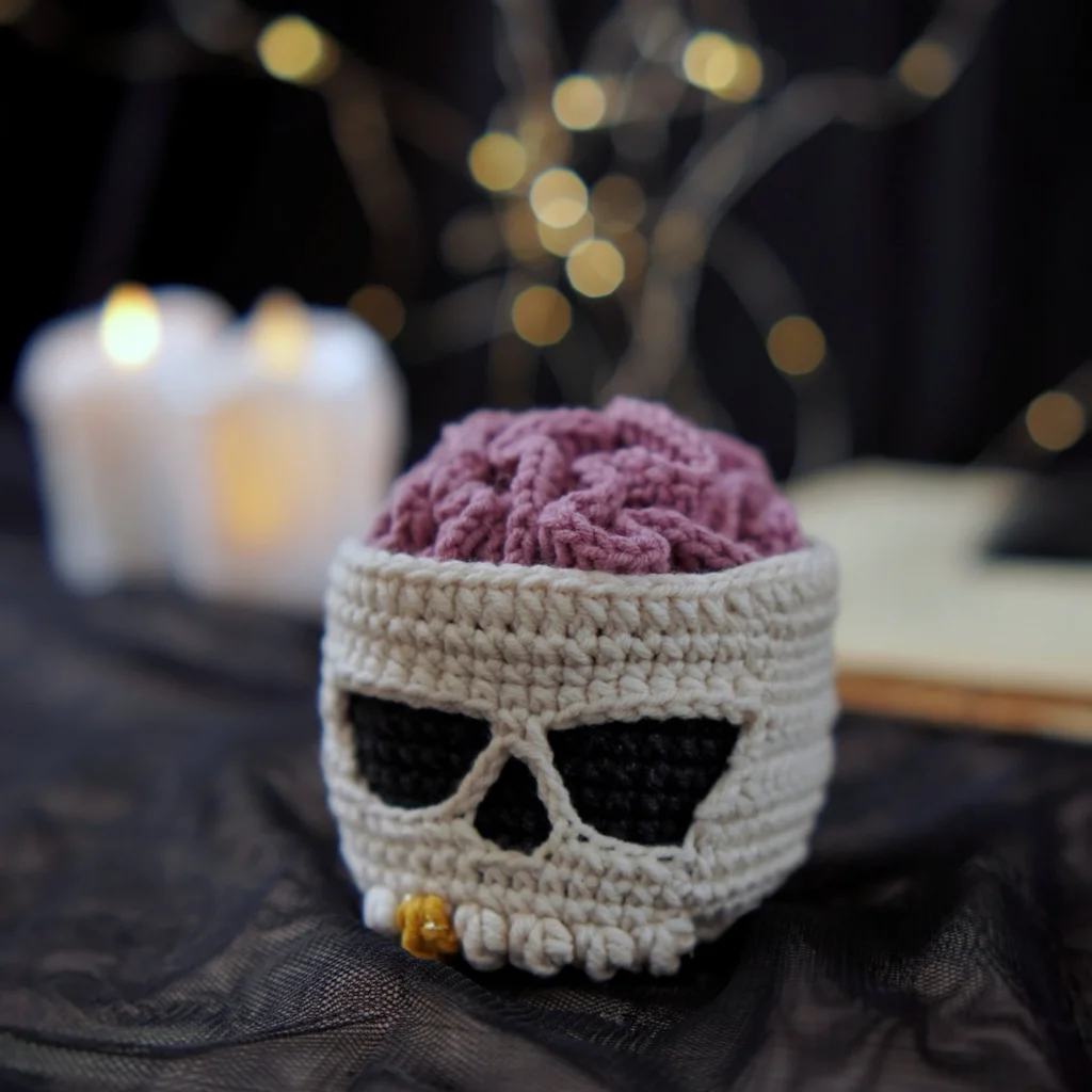Crochet Skull Coaster Pattern