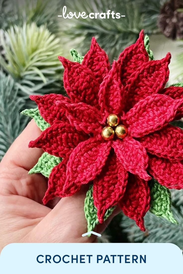 Crochet Your Way Into Christmas: Unique Poinsettia Pattern