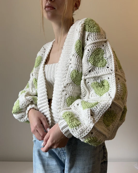 Heartie Cardigan Crochet Pattern