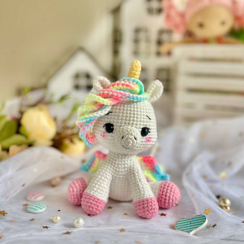 Ivy the Little Unicorn Amigurumi Crochet Pattern