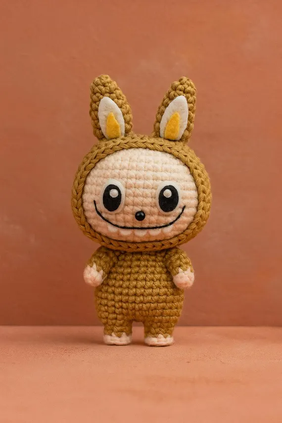 Labubu Crochet Pattern, Amigurumi Monster Plush Toy DIY