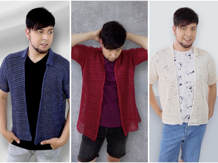 Lightweight Summer Shirt Unisex Crochet Pattern