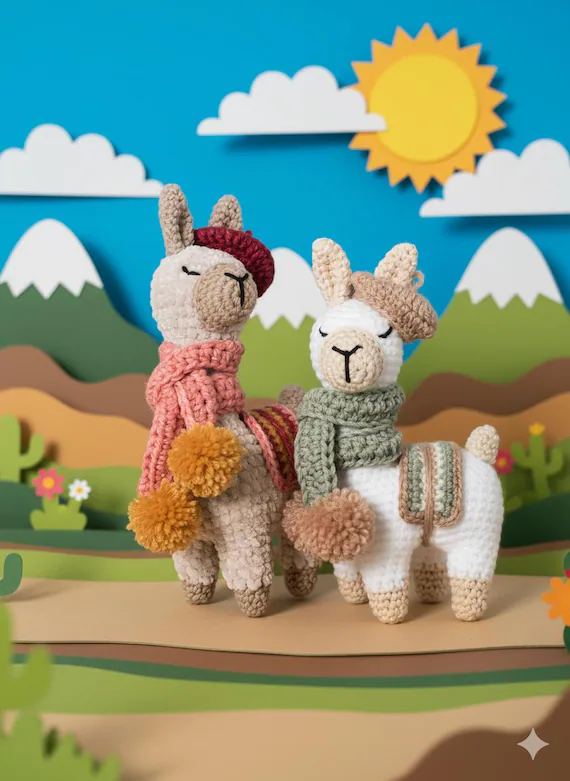 Llama Crochet Pattern - Amigurumi Louisa Llama