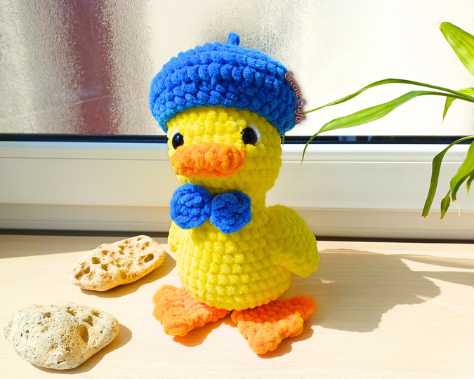 Mr. Quack, the Duck Low Sew Toy Crochet Pattern