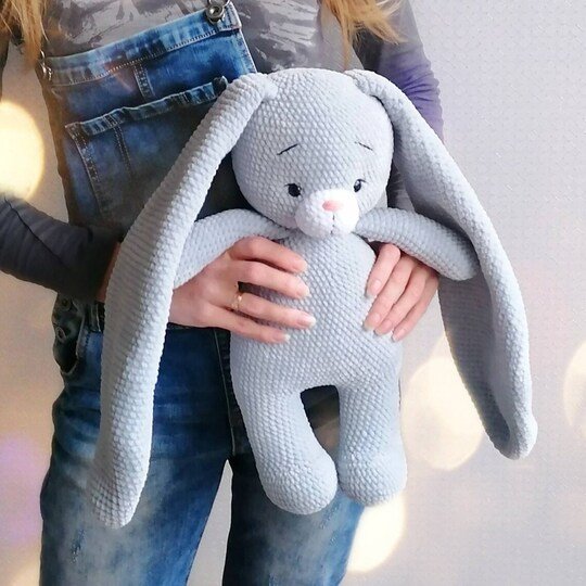 Olin the Big Plush Bunny Crochet Pattern