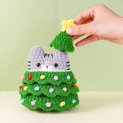 Pine Cat Crochet Pattern