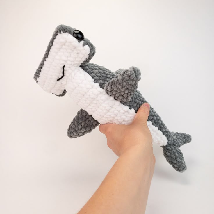 Plush Hector the Hammerhead Shark pattern
