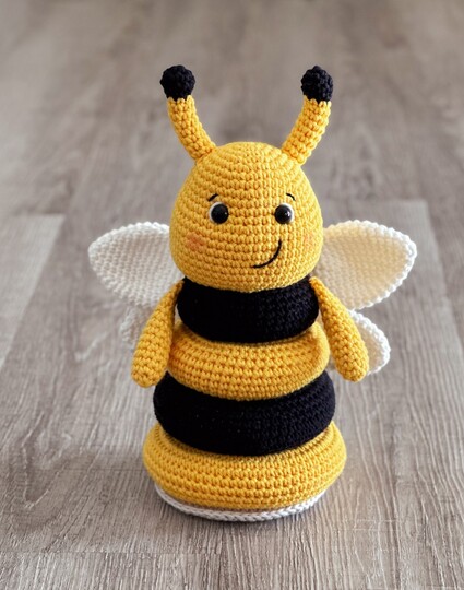 Stacking Bruno the Bee Crochet Pattern