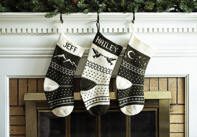 The Forest Fair Isle Stocking Crochet Pattern