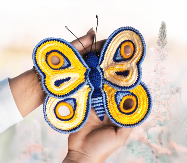 Amigurumi Butterfly Crochet Peacock eye Butterfly