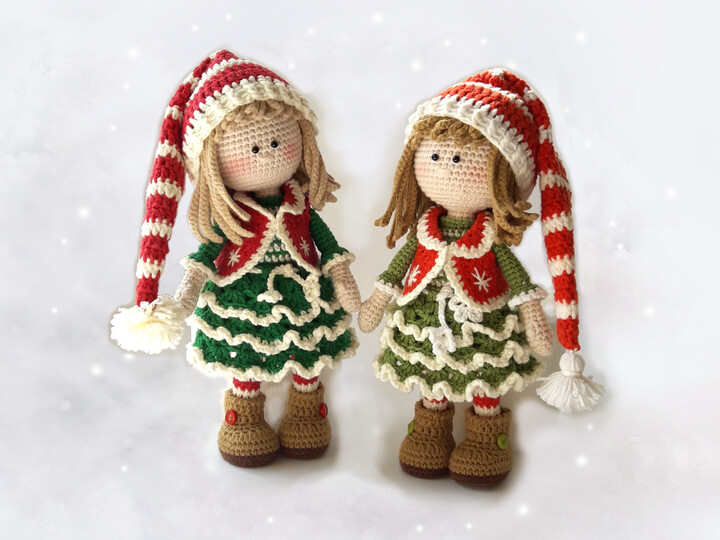 Amigurumi Christmas doll crochet pattern