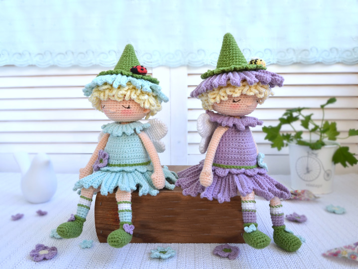 Amigurumi doll crochet pattern Flora