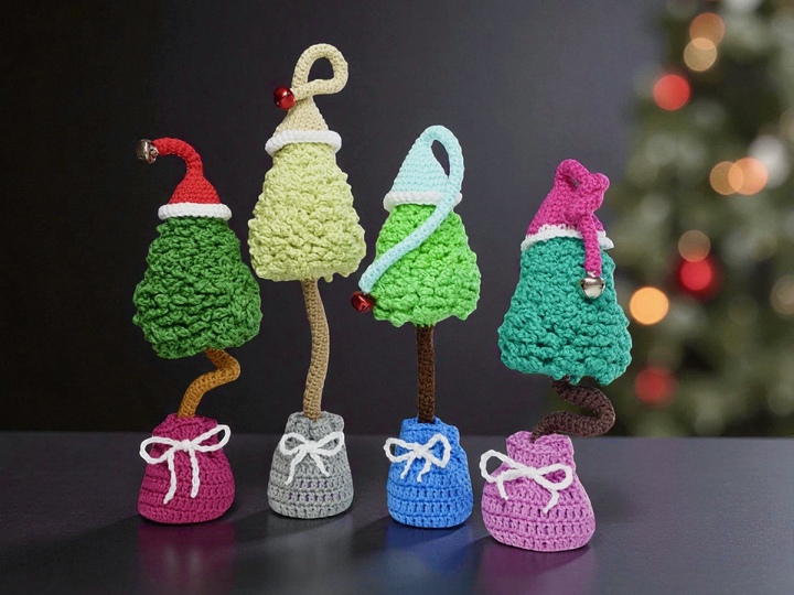 Christmas tree in a bag