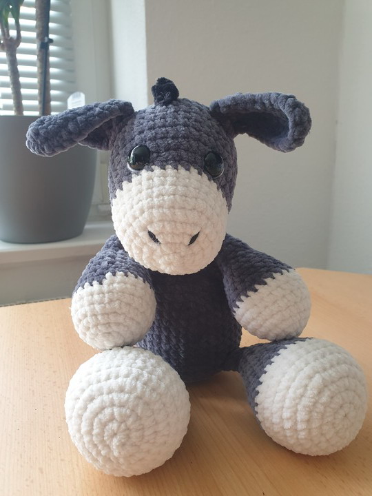 Crochet pattern donkey without sewing