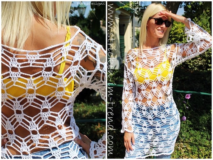 Crochet pattern for a beach dress