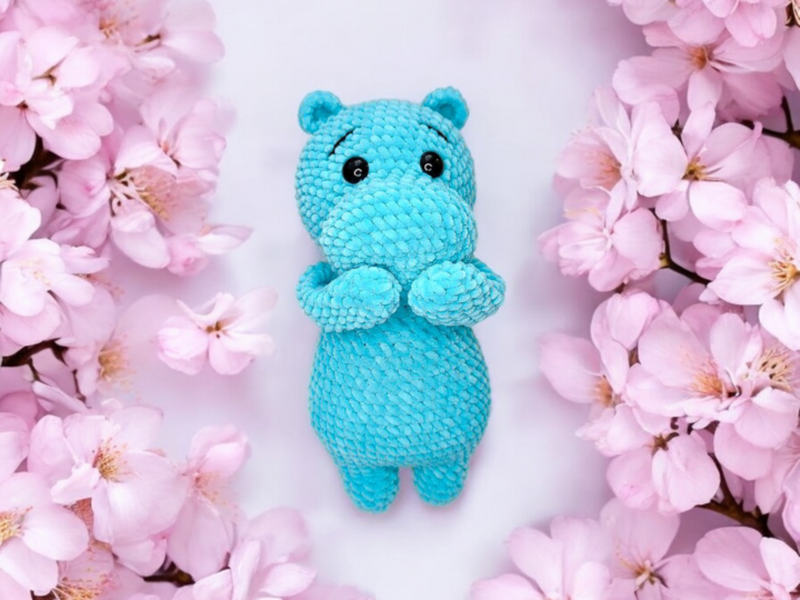 Crochet pattern for a hippopotamus