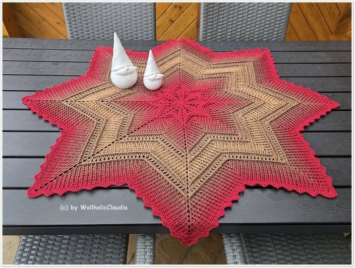 Crochet pattern for a tablecloth