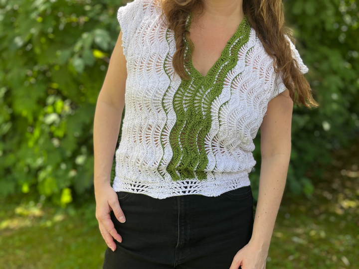 Crochet Pattern Shirt Bianca Verde