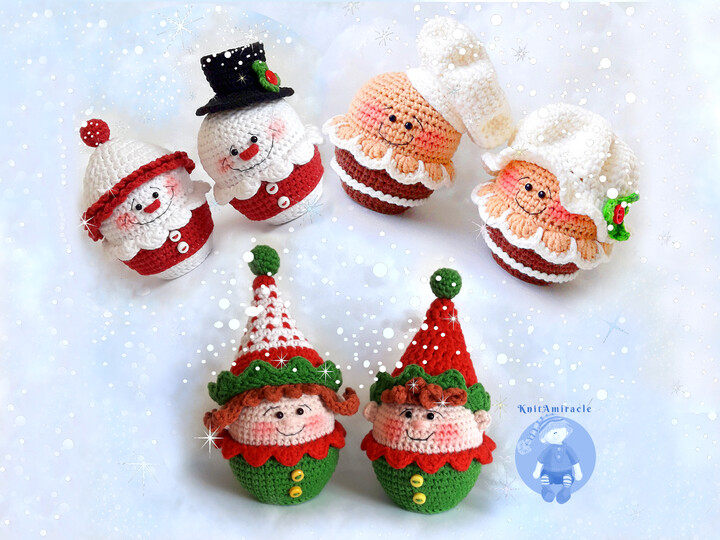 Crochet pattern Snowman Christmas Elf