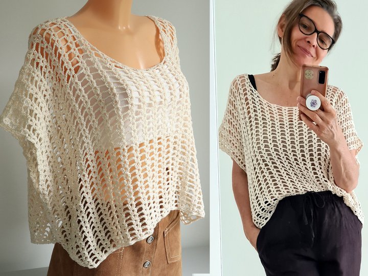 Crochet Pattern Top Julina Boho Beach Look
