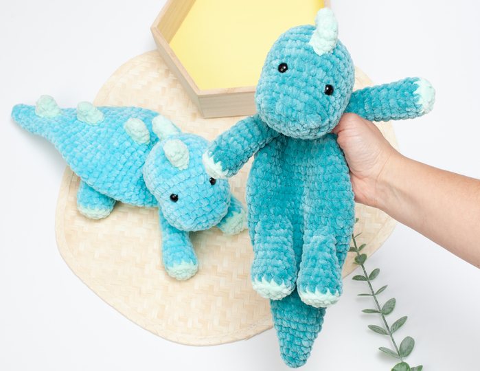 Dinosaur lovey crochet pattern