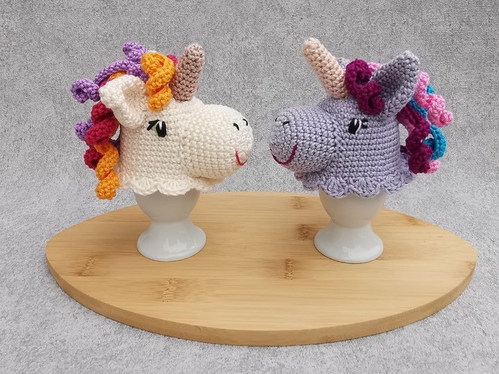 Egg Cozy UNICORN crochet pattern