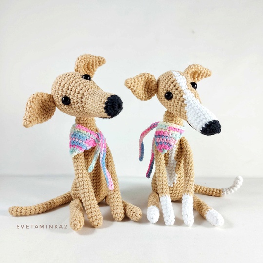 Greyhound Crochet Pattern Amigurumi Dog