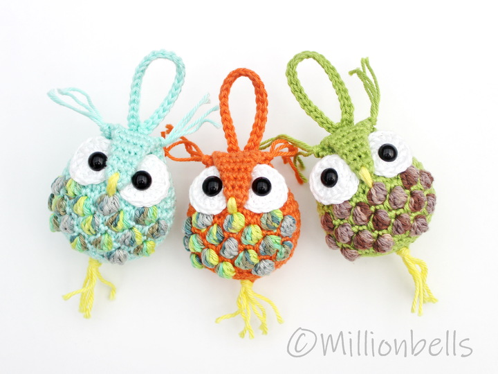 Keychain Owl Ornament Crochet Pattern