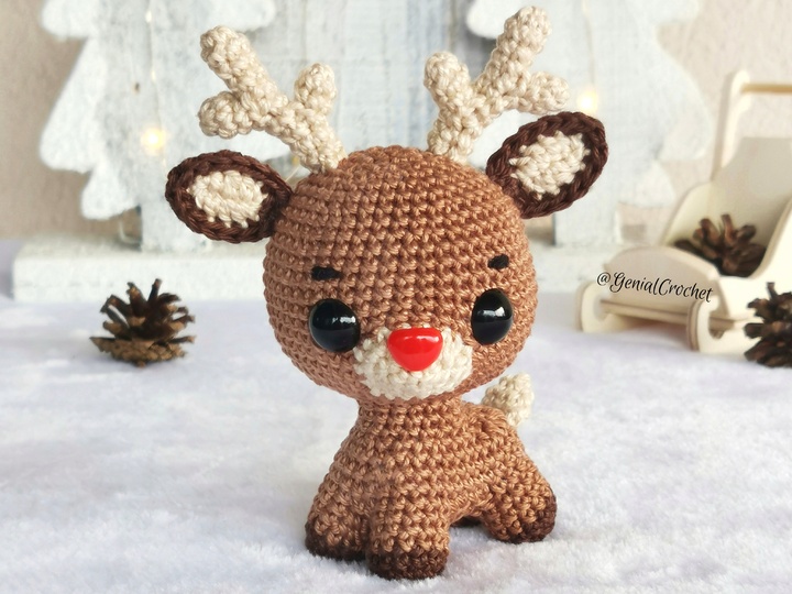 Little Reindeer Low Sew Amigurumi Pattern