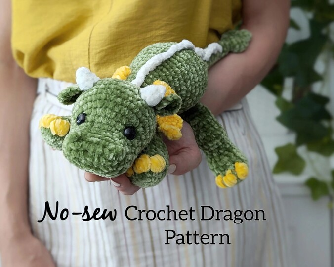No-Sew Dragon Amigurumi Crochet Pattern