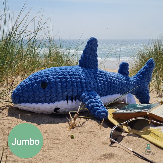 Shannon the Shark Jumbo Crochet Amigurumi Pattern