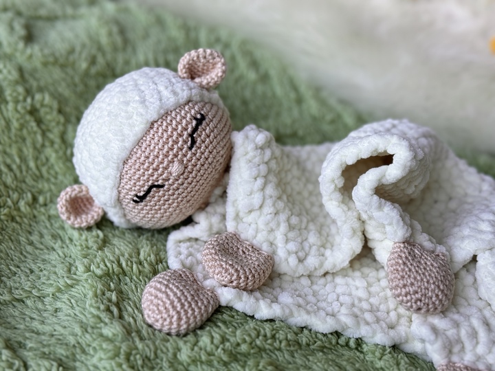 Sleepy Sheepy Cozy Lovey Crochet Pattern