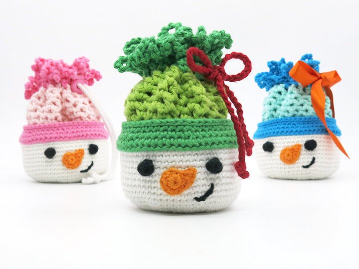 Snowman Bowl Crochet Pattern