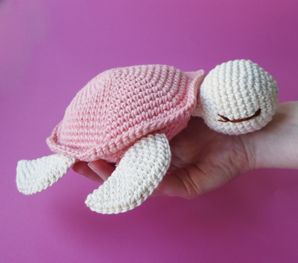 Talia The Big Turtle Plushie For Newborn Babyshower Amigurumi