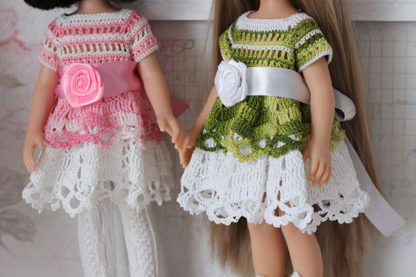 12-inch Dolls Dress Amelia Crochet Pattern