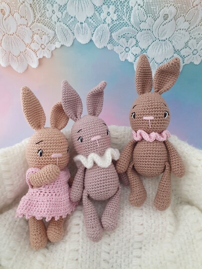 Bunny Polly Set - 3 crochet patterns