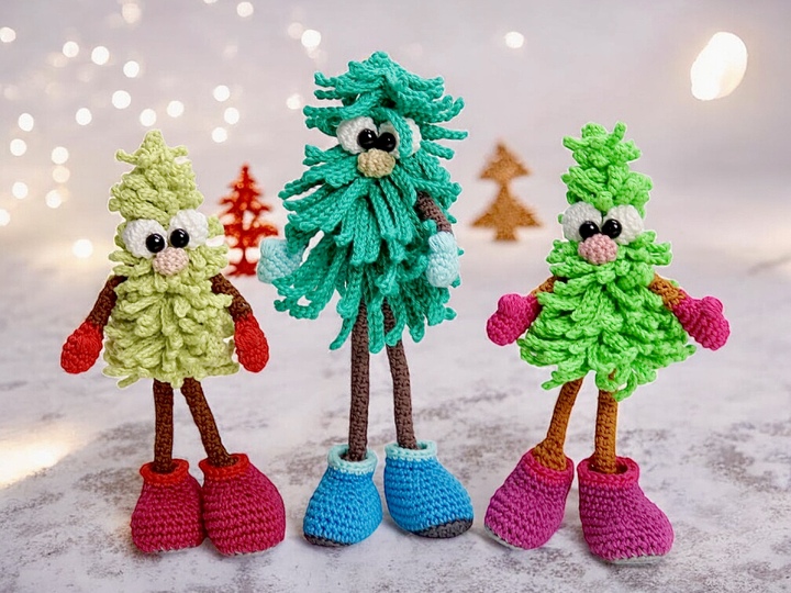 Christmas Trees To Go Crochet Pattern