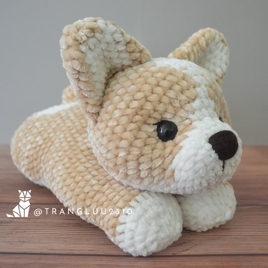 Crochet Corgi Dog pattern Little Biscuit