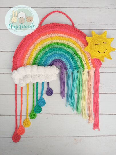 Crochet Pattern, Beautiful Rainbow