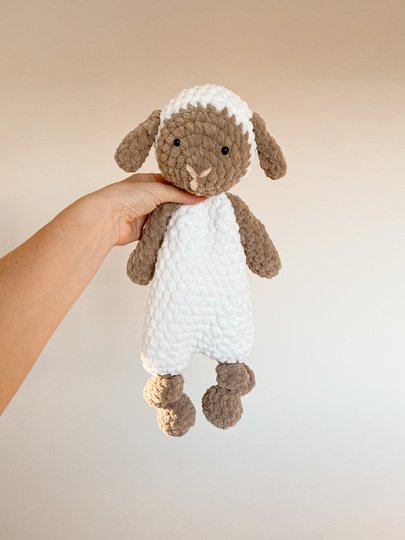 Sheep Crochet Pattern Plush Snuggler