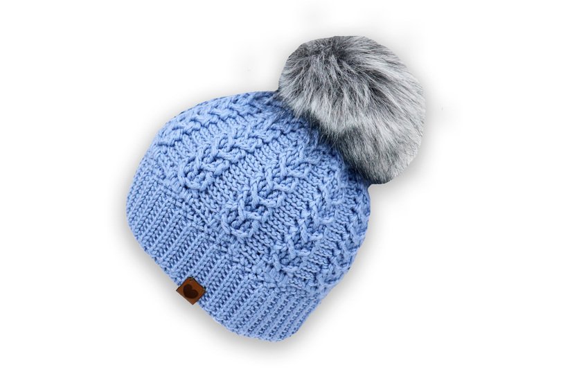 Beanie Elisa cable braid pattern all sizes