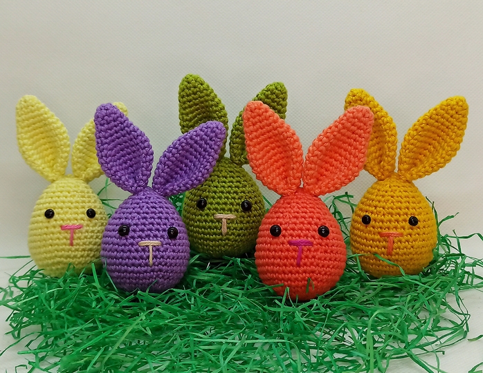Crochet easter bunny easter egg