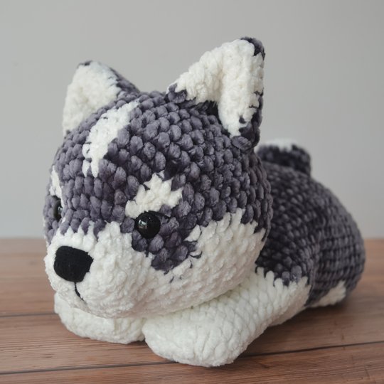Crochet husky puppy Little Archer