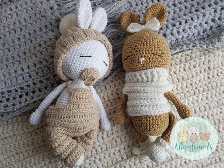 Crochet Pattern, Amigurumi Baby Bunnies