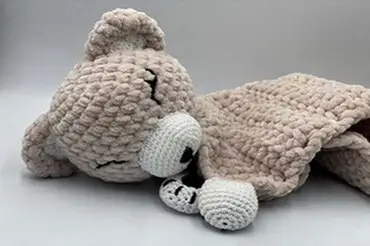 Crochet Pattern Comforter Cuddly Bear Schnute