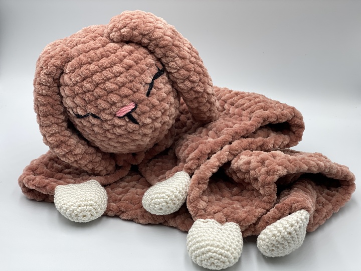 Crochet Pattern Comforter Cuddly Bunny Flopsy