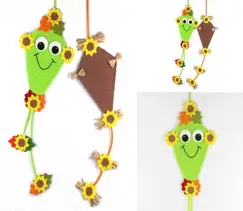 Autumn kite hanging decoration for doors & walls